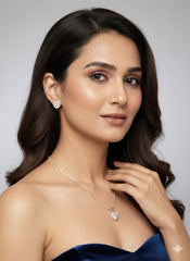 Chain Pendant With Earrings