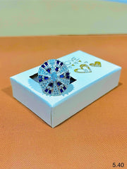 Silver Multicolour Ring