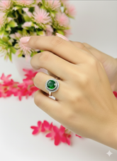 Silver Cutstone Ring