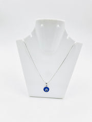 Silver Evil Eye Chain Pendant