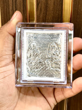 Silver Laxmi Ji and Ganesh Ji Frame