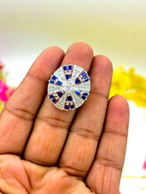 Silver Multicolour Ring