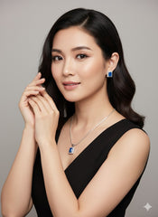 Chain Pendant With Earrings