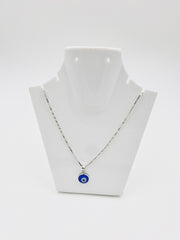 Silver Evil Eye Chain Pendant
