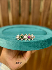 Silver Two Finger Ring