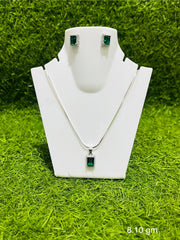 Chain Pendant With Earrings