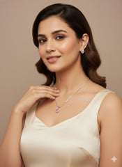 Chain Pendant With Earrings