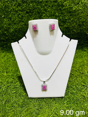 Chain Pendant With Earrings