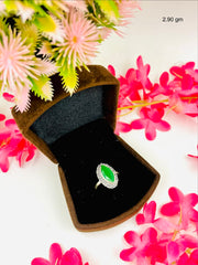 Silver Cutstone Ring