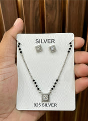 Silver Mangalsutra Set