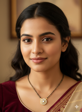 Double solitaire Gold Plated Mangalsutra