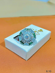 Silver Multicolour Ring