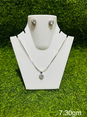 Chain Pendant With Earrings