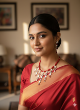 Silver Necklace with Earrings