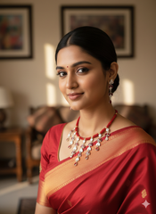 Silver Necklace with Earrings