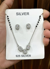 Silver Mangalsutra Set
