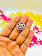 Silver Multicolour Ring
