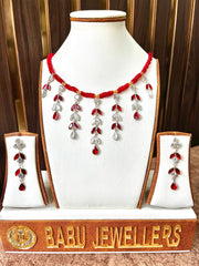 Silver Necklace with Earrings
