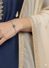 Silver Evil Eye Bracelet