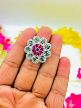 Silver Multicolour Ring