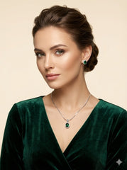 Chain Pendant With Earrings