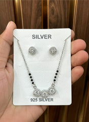 Silver Mangalsutra Set