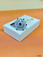Silver Multicolour Ring