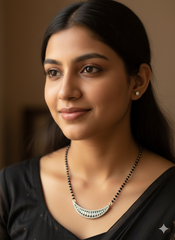 Silver Mangalsutra