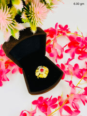 Silver Gold Plated Ring