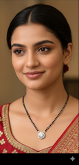 Single Solitaire Mangalsutra