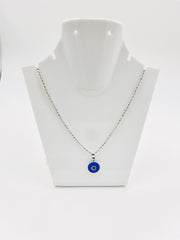 Silver Evil Eye Chain Pendant
