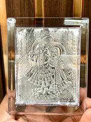 Silver Radha Krishna Frame
