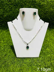 Chain Pendant With Earrings