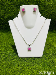 Chain Pendant With Earrings