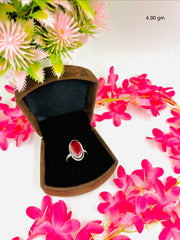 Silver Cutstone Ring