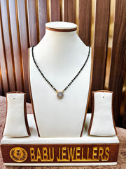 Single Solitaire Gold Plated Mangalsutra