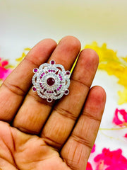Silver Multicolour Ring