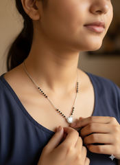 Silver Mangalsutra