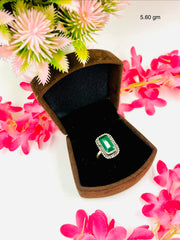 Silver Cutstone Ring