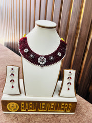 Silver Necklace with Earrings