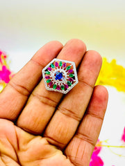 Silver Multicolour Ring