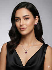 Chain Pendant With Earrings