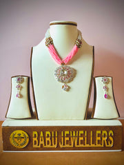 Silver Necklace with Earrings