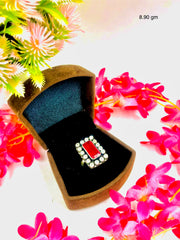 Silver Cutstone Ring