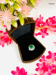 Silver Cutstone Ring