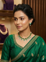 Silver Necklace with Earrings