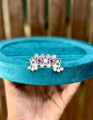 Silver Two Finger Ring