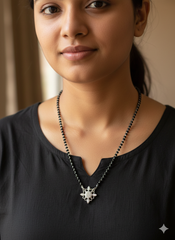 Silver Mangalsutra