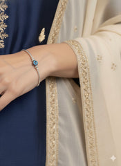 Silver Evil Eye Bracelet