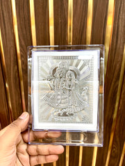 Silver Radha Krishna Frame